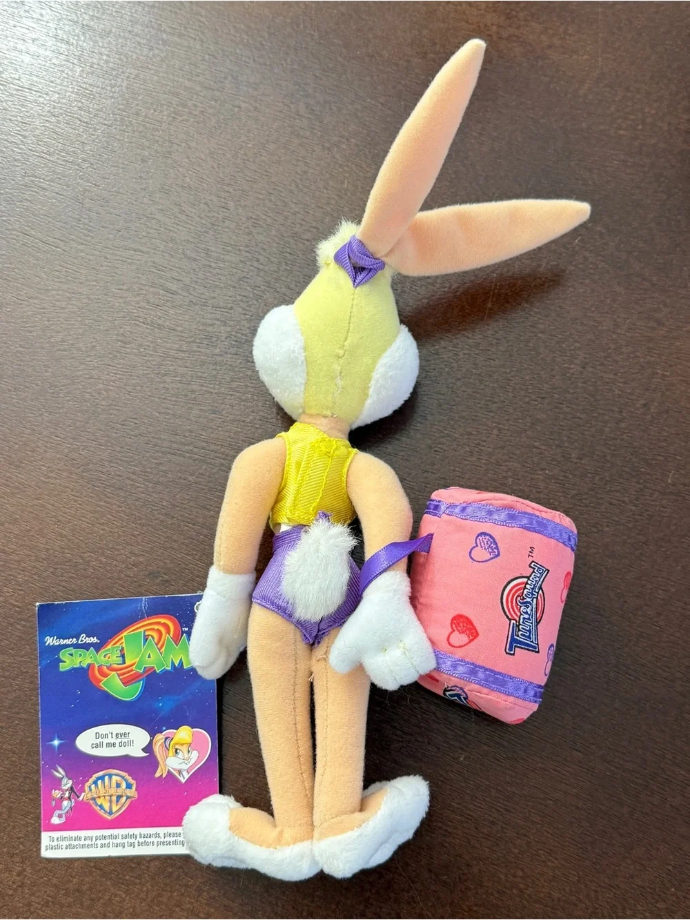 Vintage 1996 Space Jam Lola Bunny Mcdonald’s Tune Squad Plush Stuffed Toy w/ Tag